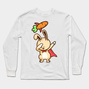 Rabbit Dabbing Rocket Carrot Long Sleeve T-Shirt